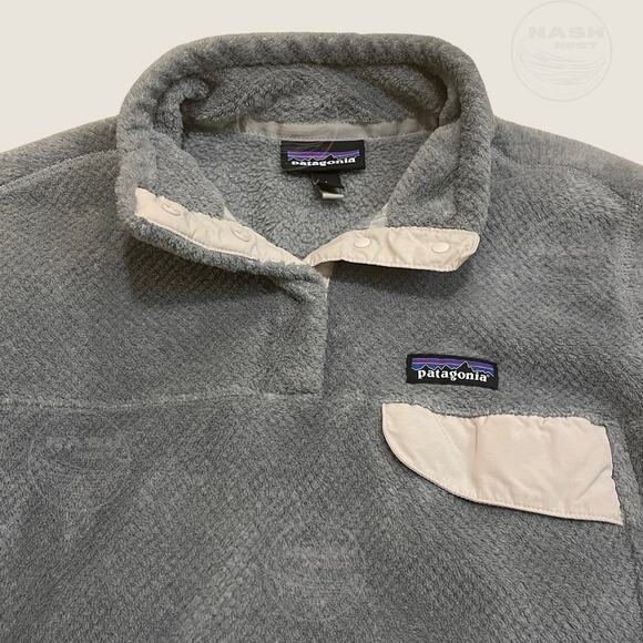 Patagonia Women’s M Snap-T Pullover | Gray Polartec® Thermal Pro® Fleece - Picture 2 of 8